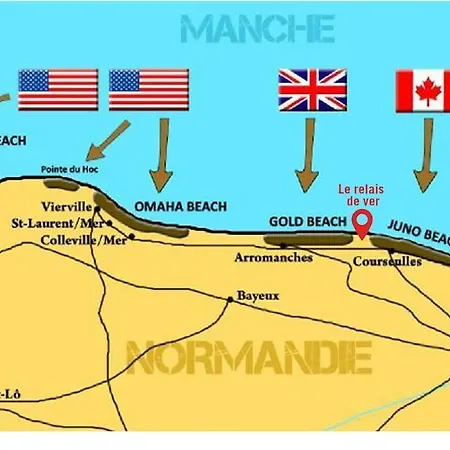 Gite Historique En Normandie Plages Du Debarquement Ver-sur-Mer Exterior photo